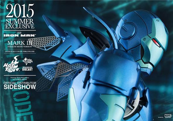 1/6 HOT TOYS - IRON MAN MARK 3 STEALTH DIE CAST EXC