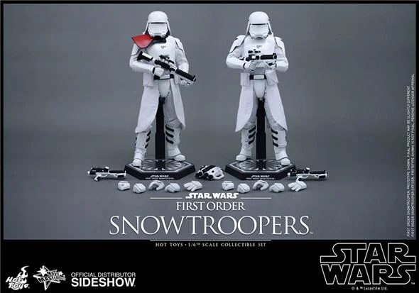 1/6 HOT TOYS - STAR WARS 12 SNOWTROOPER 1ST ORDER SET AF