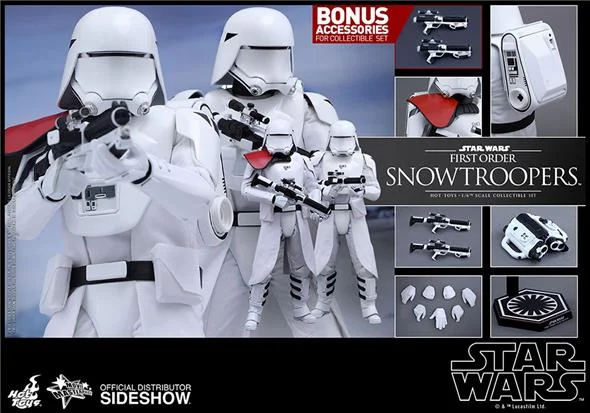 1/6 HOT TOYS - STAR WARS 12 SNOWTROOPER 1ST ORDER SET AF