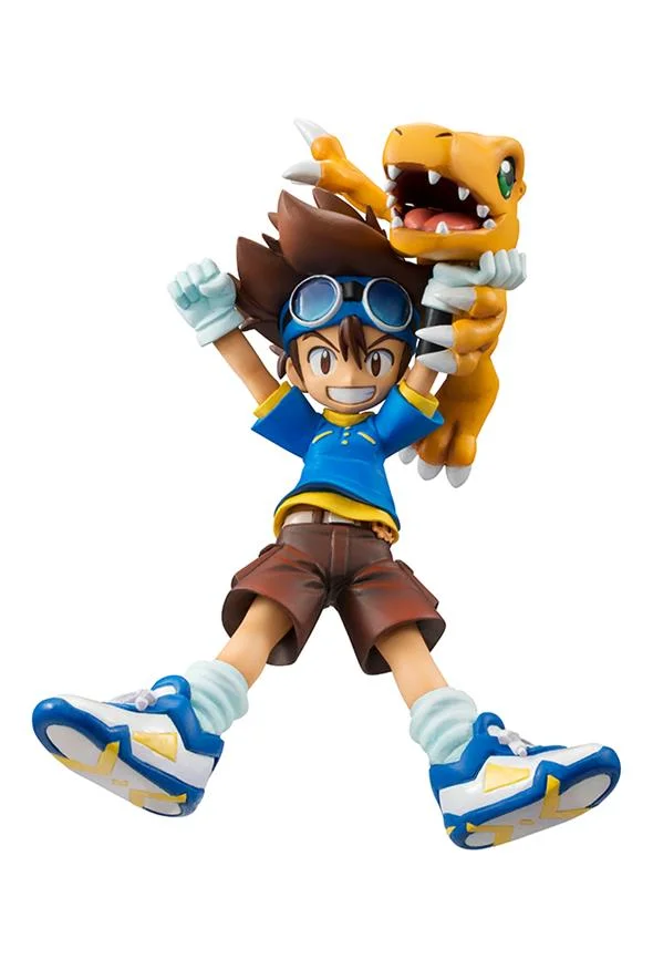 DIGIMON TAICHI & AGUMON GEM STATUE