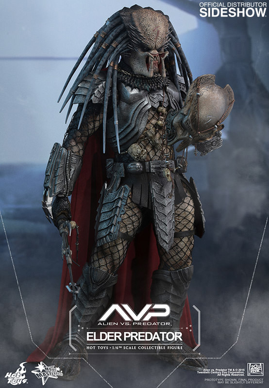 1/6 HOT TOYS - ALIEN VS PREDATOR 12" ELDER PREDATOR AF