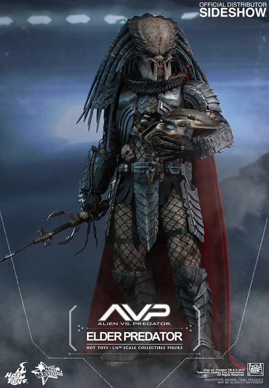 1/6 HOT TOYS - ALIEN VS PREDATOR 12" ELDER PREDATOR AF
