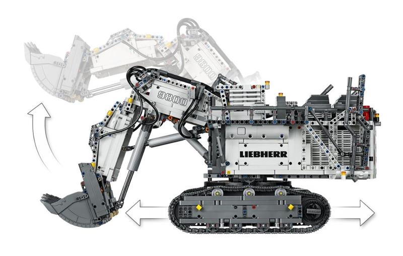 LEGO TECHNIC ESCAVATORE LIEBHERR R 9800 #42100