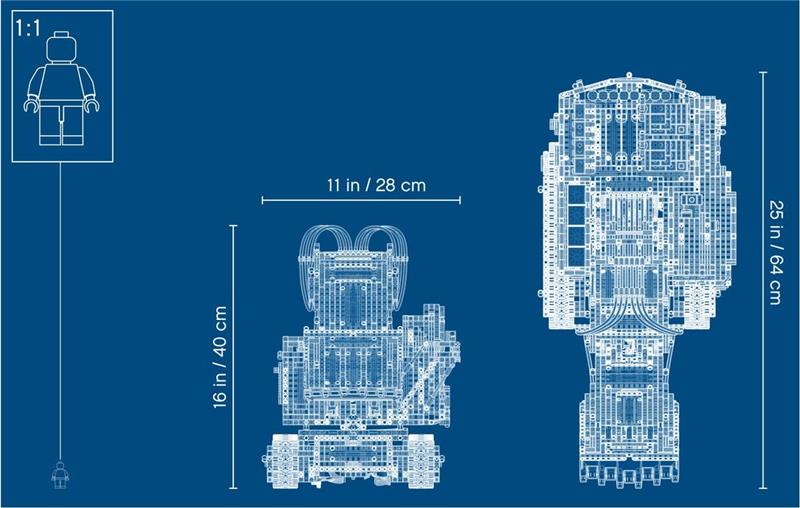 LEGO TECHNIC ESCAVATORE LIEBHERR R 9800 #42100