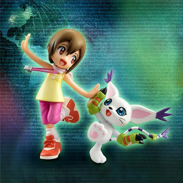 DIGIMON ADV HIKARI & TAILMON GEM STATUE