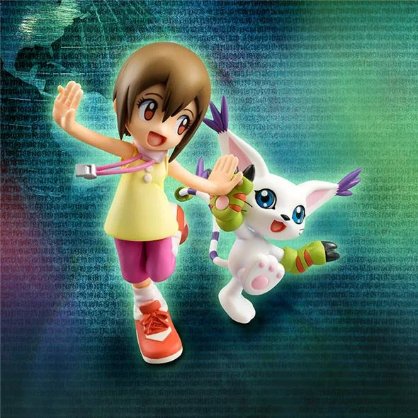 DIGIMON ADV HIKARI & TAILMON GEM STATUE