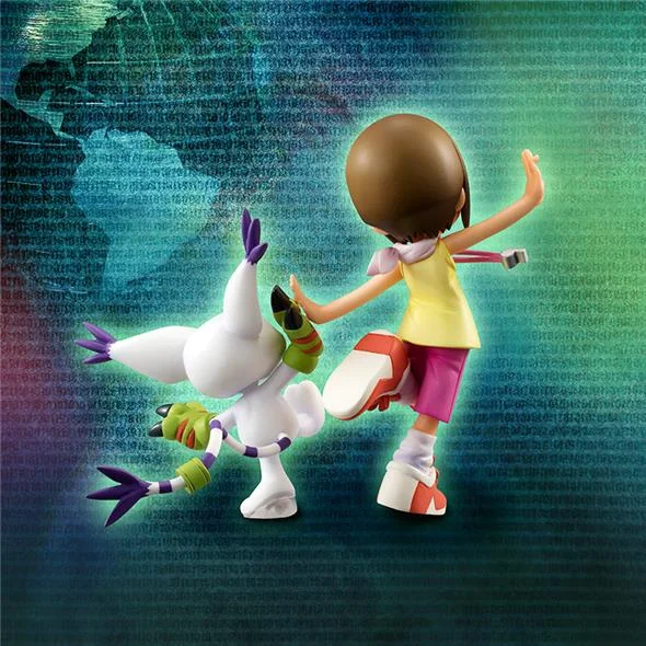 DIGIMON ADV HIKARI & TAILMON GEM STATUE