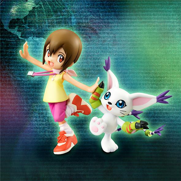 DIGIMON ADV HIKARI & TAILMON GEM STATUE