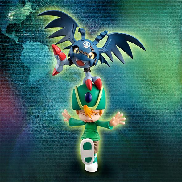 DIGIMON ADV TAKERU & PATAMON GEM STATUE