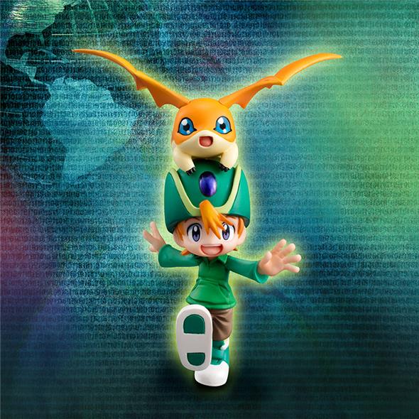 DIGIMON ADV TAKERU & PATAMON GEM STATUE