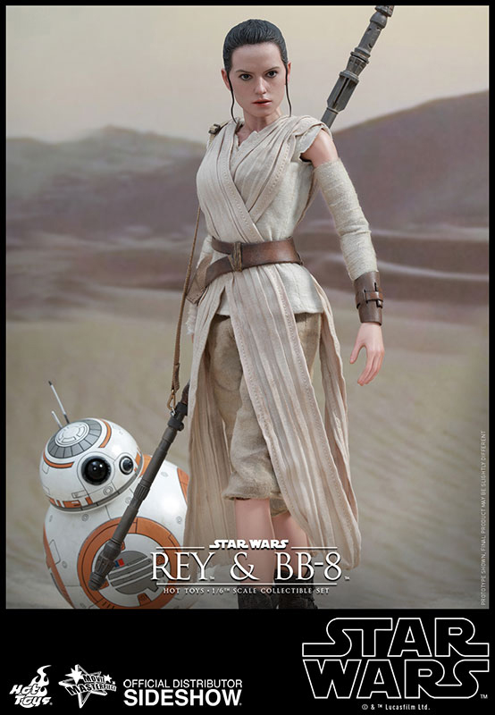 1/6 HOT TOYS - STAR WARS 12 REY AND BB/8 AF SET