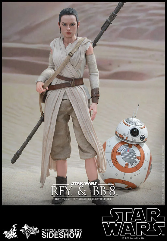 1/6 HOT TOYS - STAR WARS 12 REY AND BB/8 AF SET