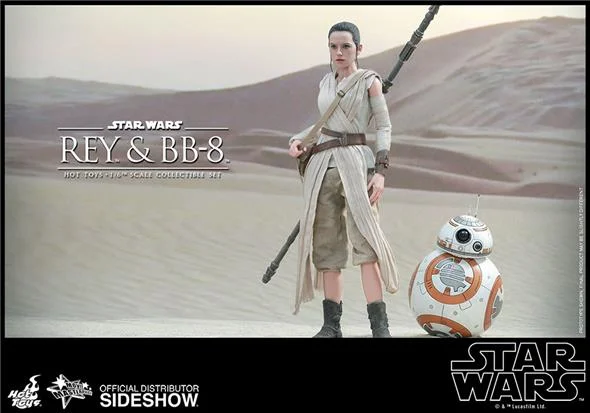 1/6 HOT TOYS - STAR WARS 12 REY AND BB/8 AF SET