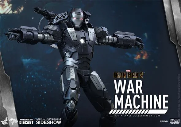 1/6 HOT TOYS - IRON MAN 2 WAR MACHINE 12 DIECAST FIGURE