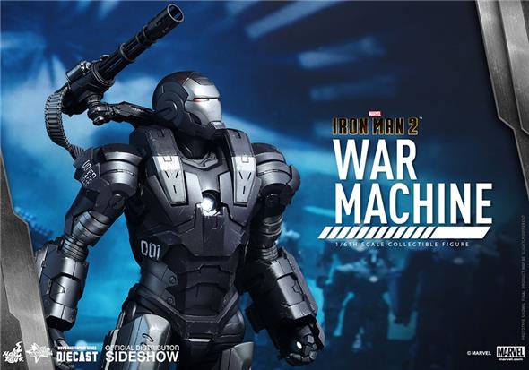 1/6 HOT TOYS - IRON MAN 2 WAR MACHINE 12 DIECAST FIGURE