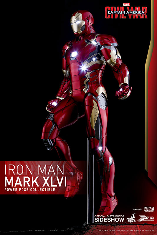 1/6 HOT TOYS - C.A. CIVIL WAR - IRON MAN MK 46