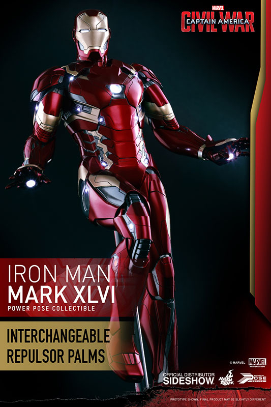 1/6 HOT TOYS - C.A. CIVIL WAR - IRON MAN MK 46
