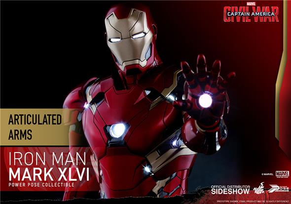 1/6 HOT TOYS - C.A. CIVIL WAR - IRON MAN MK 46