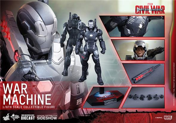 1/6 HOT TOYS - C.A. CIVIL WAR - WAR MACHINE MK3