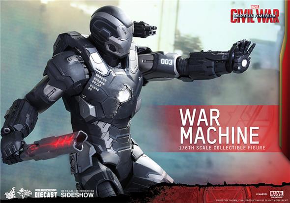 1/6 HOT TOYS - C.A. CIVIL WAR - WAR MACHINE MK3
