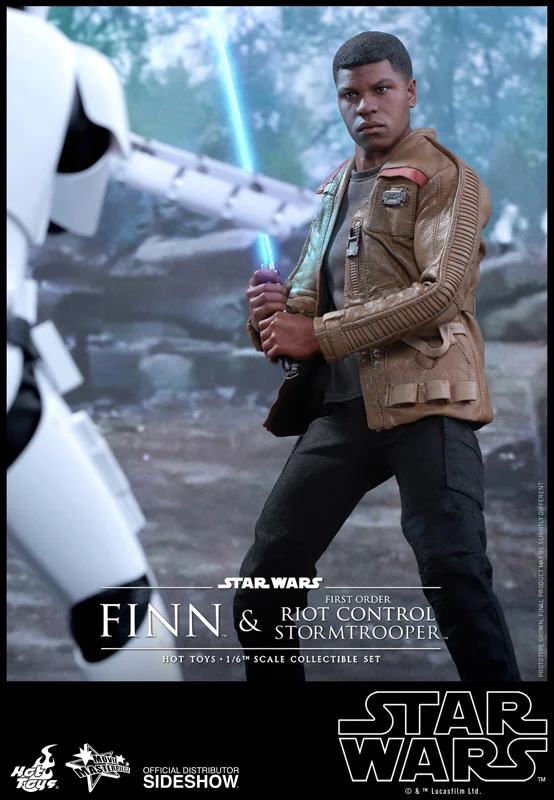 1/6 HOT TOYS - STAR WARS - FINN AND FIRST ORDER RIOT CONTROL STORMTROOPER