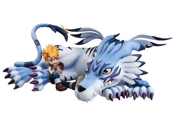 DIGIMON GARURUMON & YAMATO GEM STATUE
