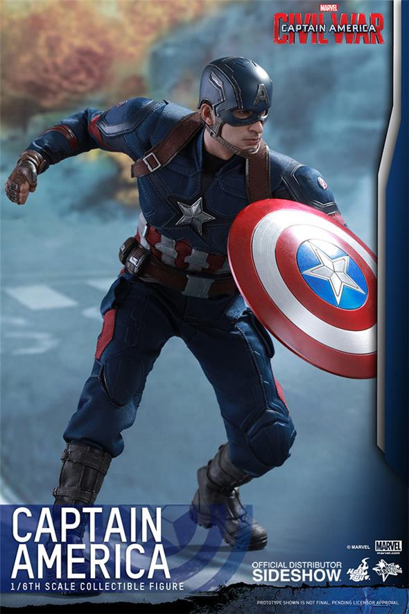 1/6 HOT TOYS - CAPTAIN AMERICA CIVIL WARS