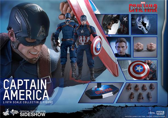 1/6 HOT TOYS - CAPTAIN AMERICA CIVIL WARS