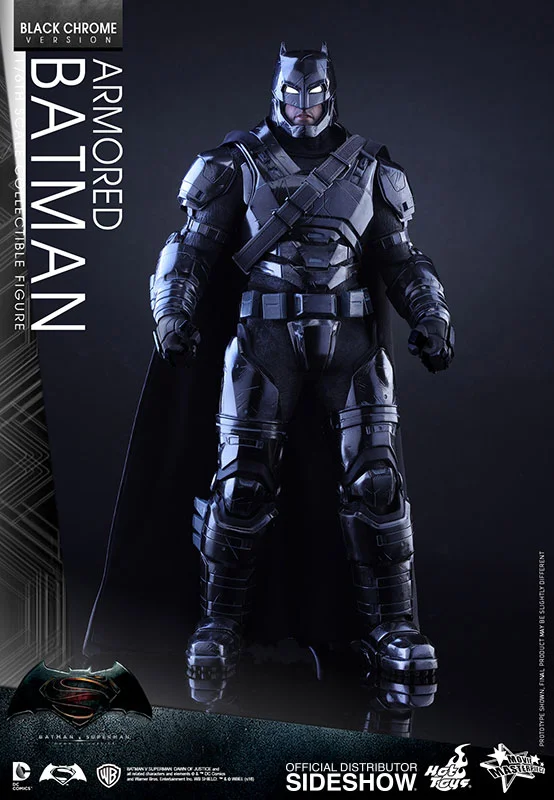 1/6 HOT TOYS - BATMAN VS SUPERMAN - ARMORED BATMAN CHROME