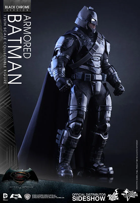 1/6 HOT TOYS - BATMAN VS SUPERMAN - ARMORED BATMAN CHROME