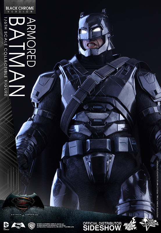 1/6 HOT TOYS - BATMAN VS SUPERMAN - ARMORED BATMAN CHROME