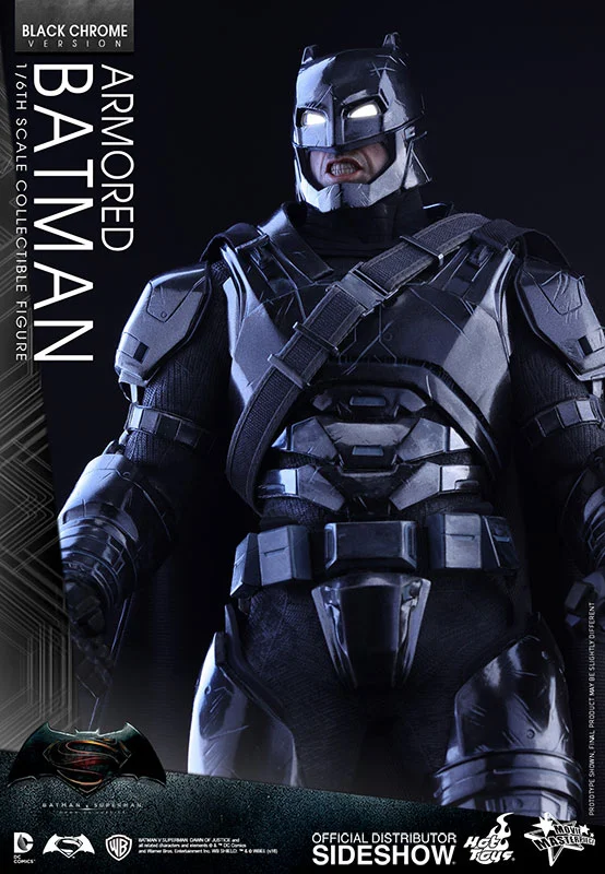 1/6 HOT TOYS - BATMAN VS SUPERMAN - ARMORED BATMAN CHROME