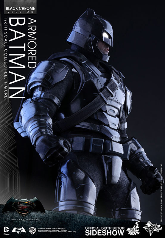 1/6 HOT TOYS - BATMAN VS SUPERMAN - ARMORED BATMAN CHROME