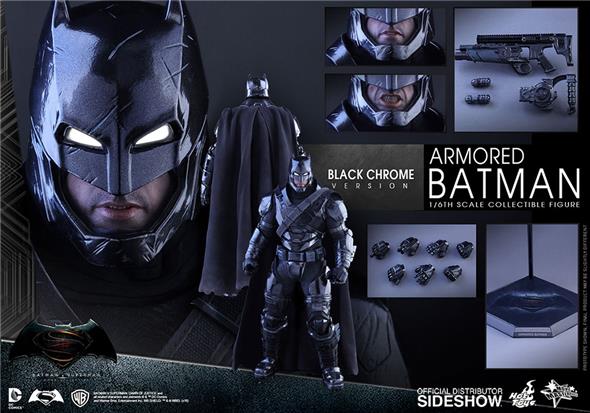 1/6 HOT TOYS - BATMAN VS SUPERMAN - ARMORED BATMAN CHROME