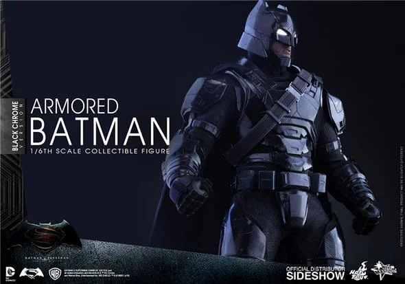 1/6 HOT TOYS - BATMAN VS SUPERMAN - ARMORED BATMAN CHROME
