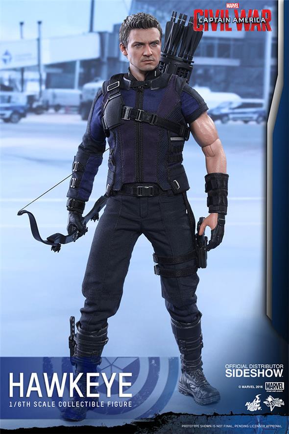 1/6 HOT TOYS - C.A. CIVIL WAR - HAWKEYE