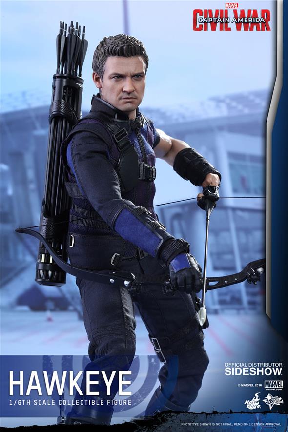 1/6 HOT TOYS - C.A. CIVIL WAR - HAWKEYE