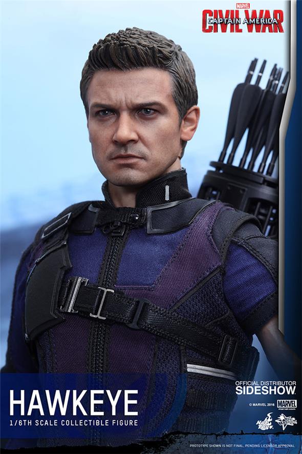 1/6 HOT TOYS - C.A. CIVIL WAR - HAWKEYE