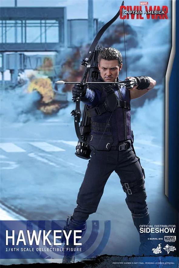 1/6 HOT TOYS - C.A. CIVIL WAR - HAWKEYE