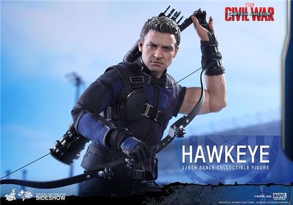 1/6 HOT TOYS - C.A. CIVIL WAR - HAWKEYE
