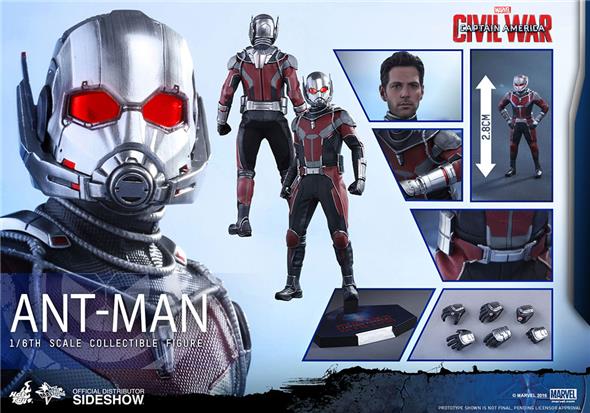 1/6 HOT TOYS - C.A. CIVIL WAR - ANT-MAN