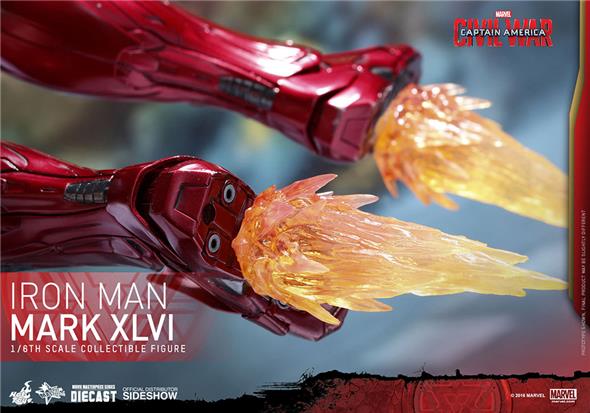 1/6 HOT TOYS - CAPTAIN AMERICA IRON MAN MARK 46 DIECAST