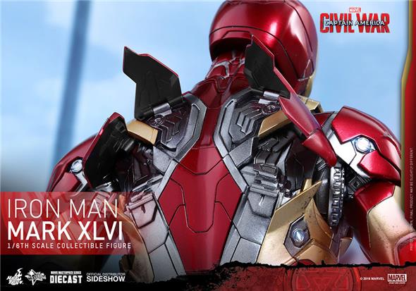 1/6 HOT TOYS - CAPTAIN AMERICA IRON MAN MARK 46 DIECAST