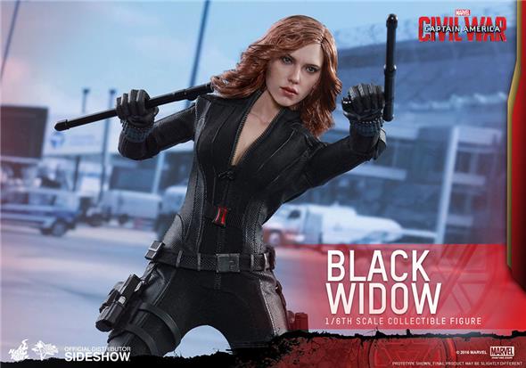 1/6 HOT TOYS - C.A. CIVIL WAR - BLACK WIDOW