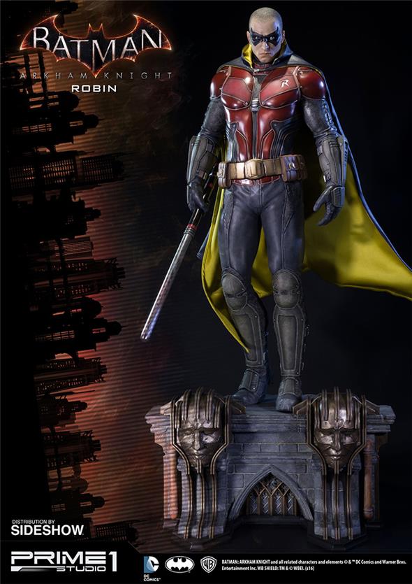 BATMAN ARKHAM KNIGHT - ROBIN MUSEUM STATUE