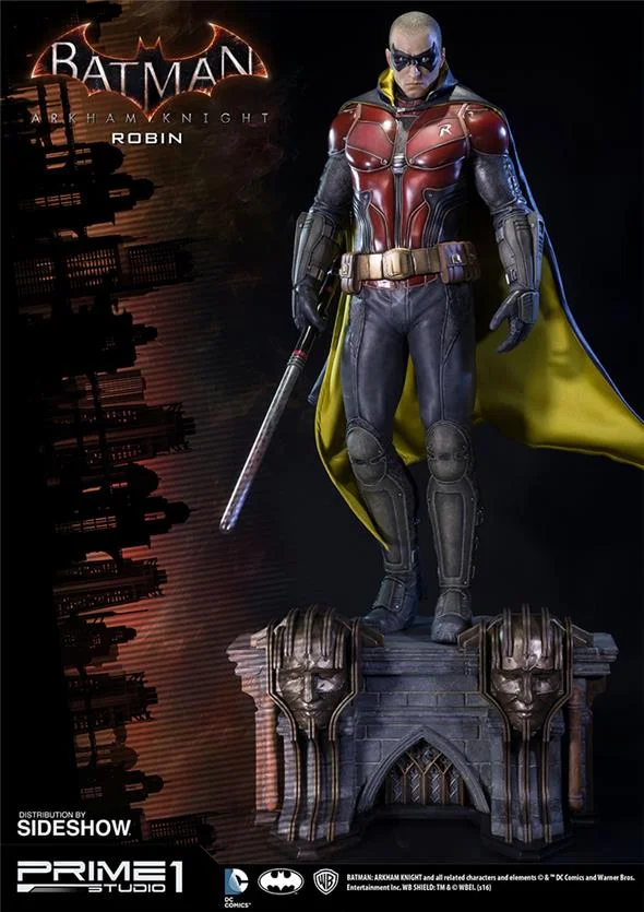 BATMAN ARKHAM KNIGHT - ROBIN MUSEUM STATUE