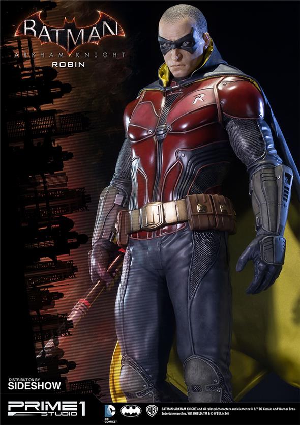 BATMAN ARKHAM KNIGHT - ROBIN MUSEUM STATUE
