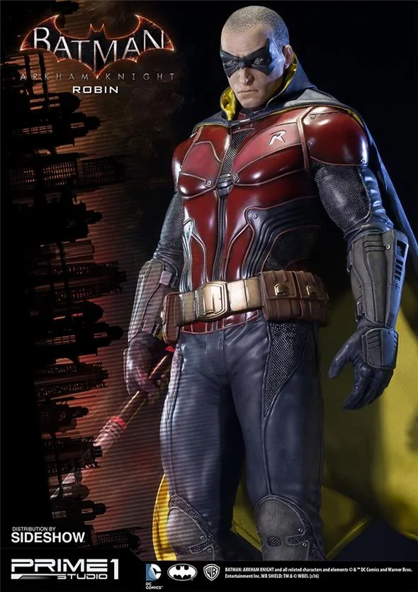 BATMAN ARKHAM KNIGHT - ROBIN MUSEUM STATUE