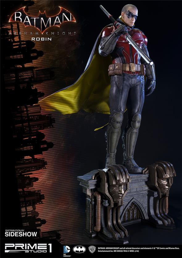 BATMAN ARKHAM KNIGHT - ROBIN MUSEUM STATUE