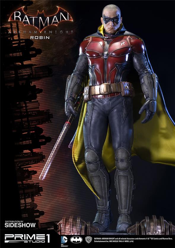 BATMAN ARKHAM KNIGHT - ROBIN MUSEUM STATUE